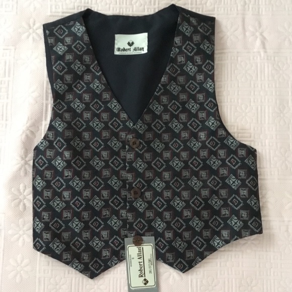 Robert Allan Satin like Boys Vest - Picture 1 of 1